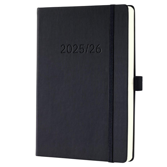 SIGEL Buchkalender Conceptum 2025/2026 DIN A5 1 Woche/1 Seite schwarz