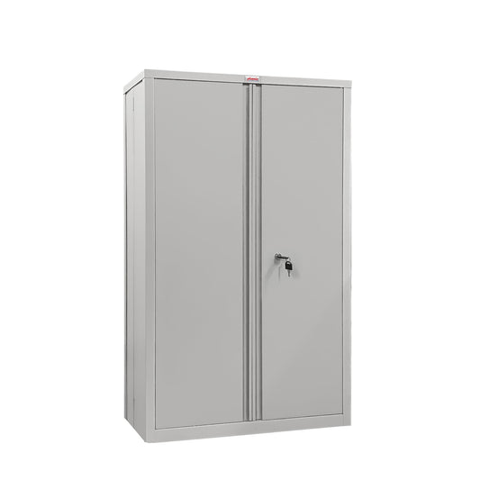 Phoenix Flügeltürenschrank SCF 915 x 1.400 x 370 mm (B x H x T) 3 Fachböden Stahl Farbe: grau, kraztfest