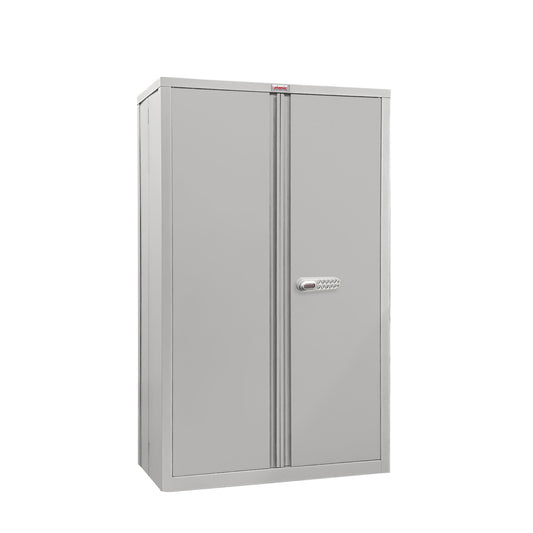 Phoenix Flügeltürenschrank SCF 915 x 1.400 x 370 mm (B x H x T) 3 Fachboden Stahl Farbe: grau