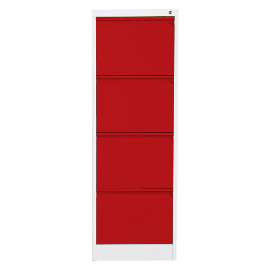 Phoenix Hängeregistraturschrank FC 450 x 1.330 x 620 mm (B x H x T) Stahl Farbe der Front: rot Farbe des Korpus: grau
