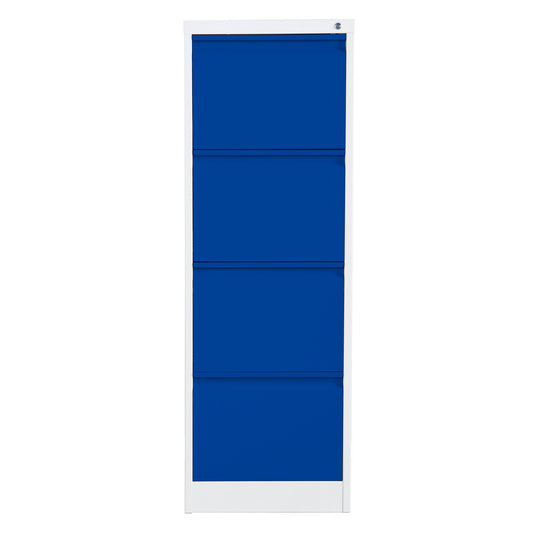Phoenix Hängeregistraturschrank FC 450 x 1.330 x 620 mm (B x H x T) Stahl Farbe der Front: blau Farbe des Korpus: grau