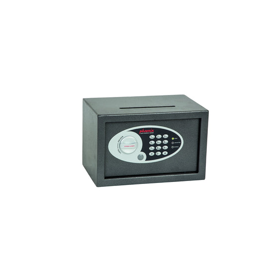Phoenix Tresor Vela Deposit Home & Office 30,5 x 19,5 x 16 cm (B x H x T) Stahl graphit metallic