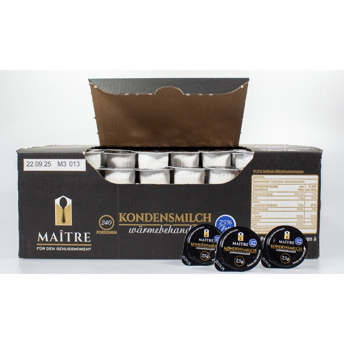 Maitre Kondensmilch Portionsdose 7,5% 240 x 7,5 g/Pack.