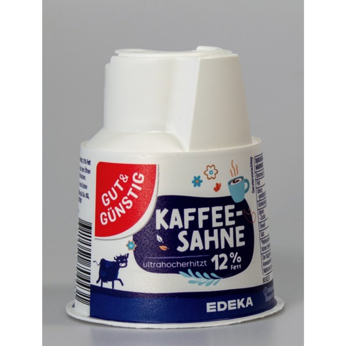 GUT & GÜNSTIG Kaffeesahne Kännchen 12% 200 g/Pack.