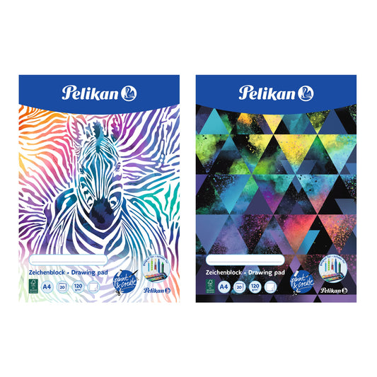Pelikan Zeichenblock DIN A4 120g/m² mehrfarbig 20 Bl.