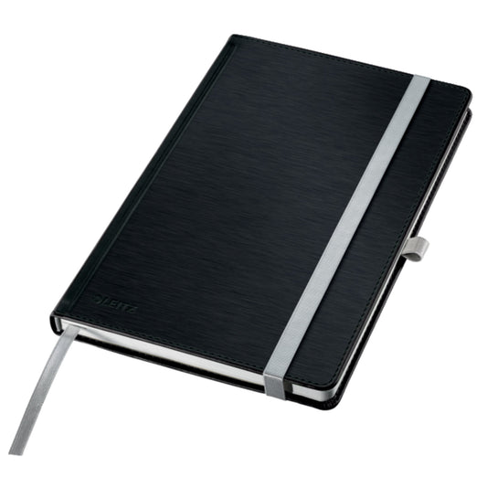Leitz Notizbuch Style DIN A5 kariert satin schwarz 80 Bl.