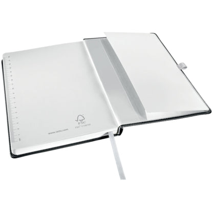 Leitz Notizbuch Style DIN A5 kariert satin schwarz 80 Bl.