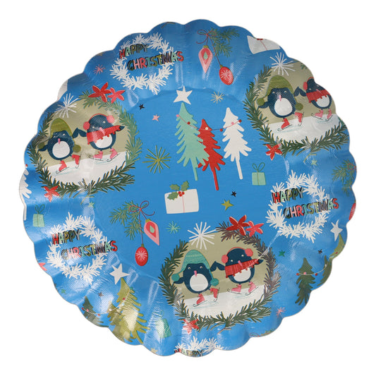 PAPSTAR Weihnachtsteller Einweg 23cm Frischfaserkarton mehrfarbig freie Motivauswahl nicht möglich 2 St./Pack.