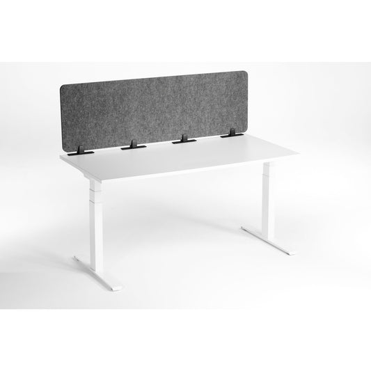 DURABLE Tischtrennwand EFFECT 160 160 x 50 x 2 cm (B x H x T) Schallabsorberklasse: C schwer entflammbar PET- Filz, 100 % recycelt anthrazit