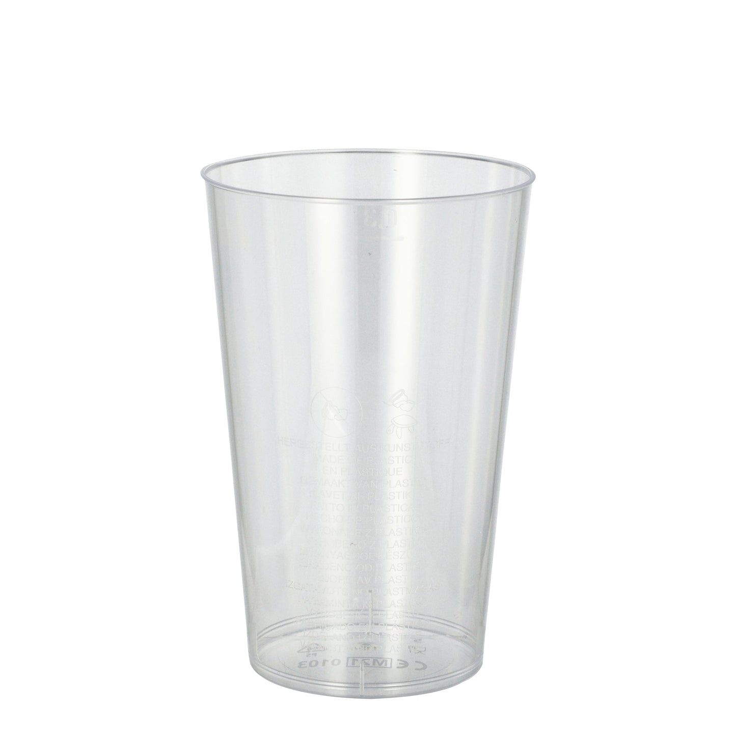 PAPSTAR Trinkbecher Einweg 300ml Polystyrol glasklar 50 St./Pack.