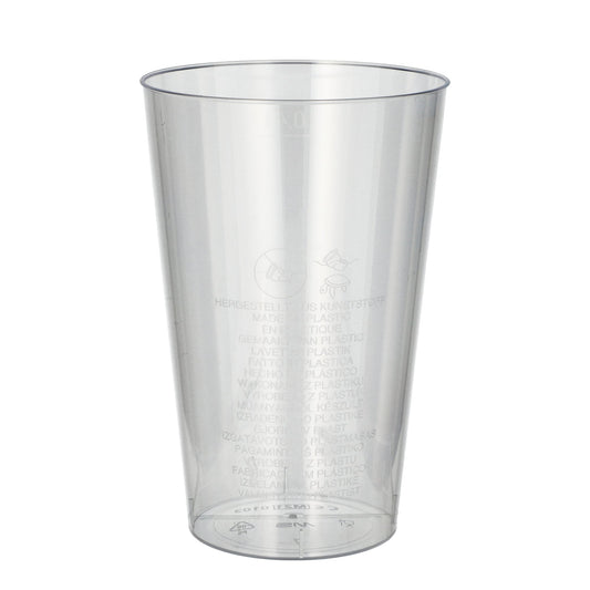 PAPSTAR Trinkbecher Einweg 400ml Polystyrol glasklar 50 St./Pack.
