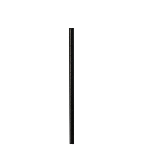 PAPSTAR Trinkhalm Cocktail 15cm Papier schwarz 500 St./Pack.