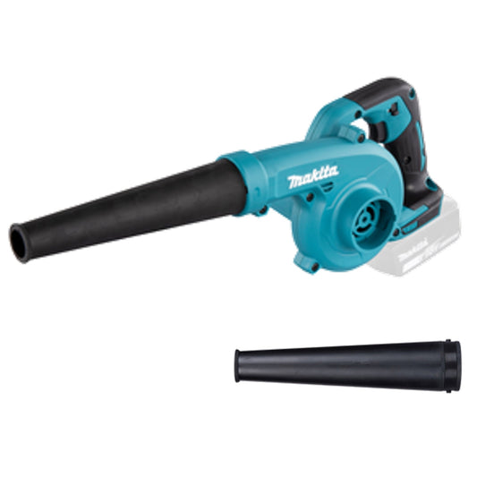 Makita® Laubbläser DUB185 98m/s Akku ohne Akkupack Zubehör erforderlich Makita Akku BL1850B, Akkuladegerät DC18RC 18V inkl. Gebläsedüse 1,4kg