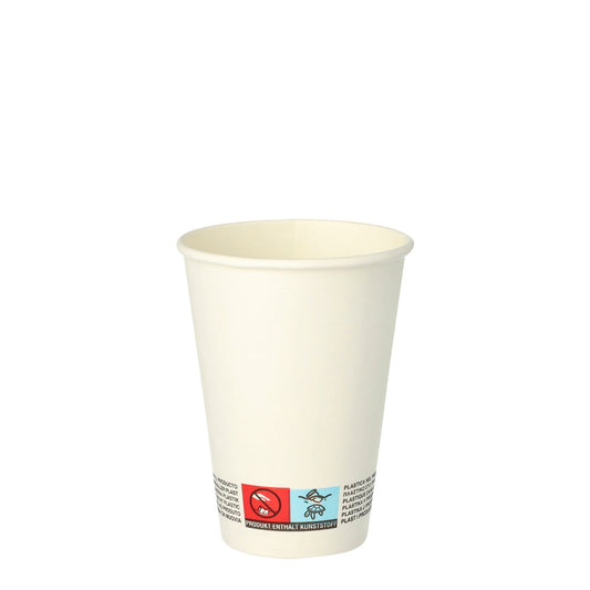 STARPAK Trinkbecher Einweg 180ml Pappe, PE-Beschichtet weiß 50 St./Pack.