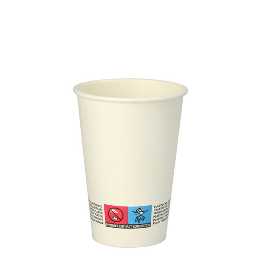STARPAK Trinkbecher Einweg 180ml Pappe, PE-Beschichtet weiß 100 St./Pack.