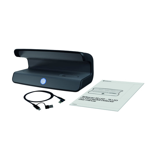 SAFESCAN Geldscheinprüfgerät 55 LED UV Lampe nicht auswechselbar PVC schwarz