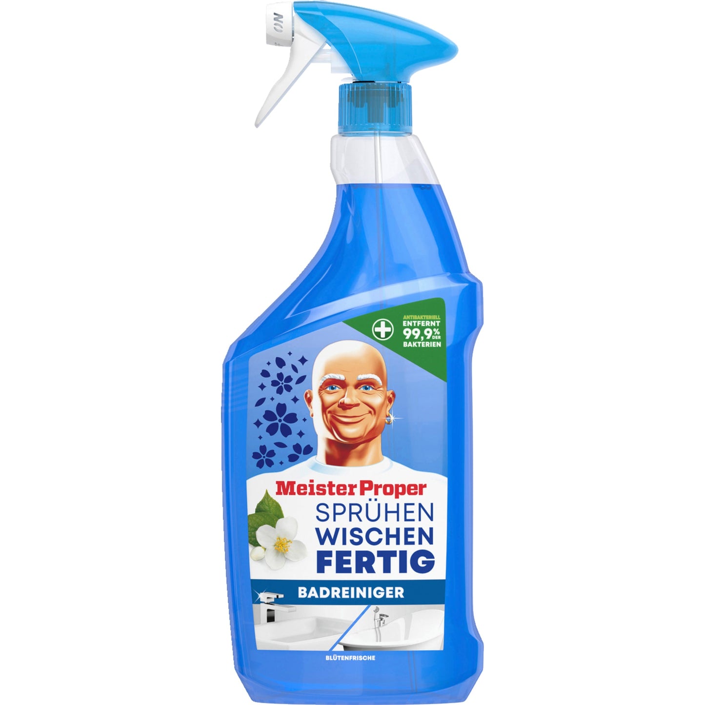 Meister Proper Badreiniger Sprühen Wischen Fertig Blütenfrische pH-Wert: 3,6 Sprühflasche Kunststoff 0,8l