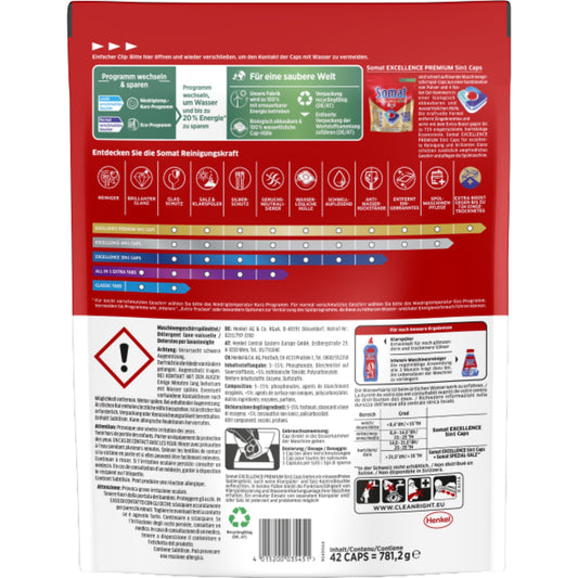 Somat Spülmaschinentabs Excellence Premium 5in1 citrus 42 St./Pack.