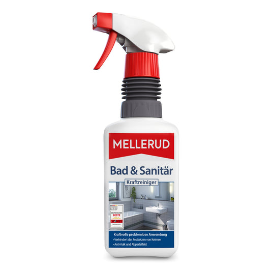 Mellerud Badreiniger orange nicht biologisch abbaubar pH-Wert: 0-1 Sprühflasche Kunststoff 0,5l