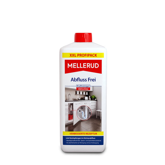 Mellerud Abflussreiniger Abfluss Frei Kraftreiniger Aktivchlor flüssig 1,75l