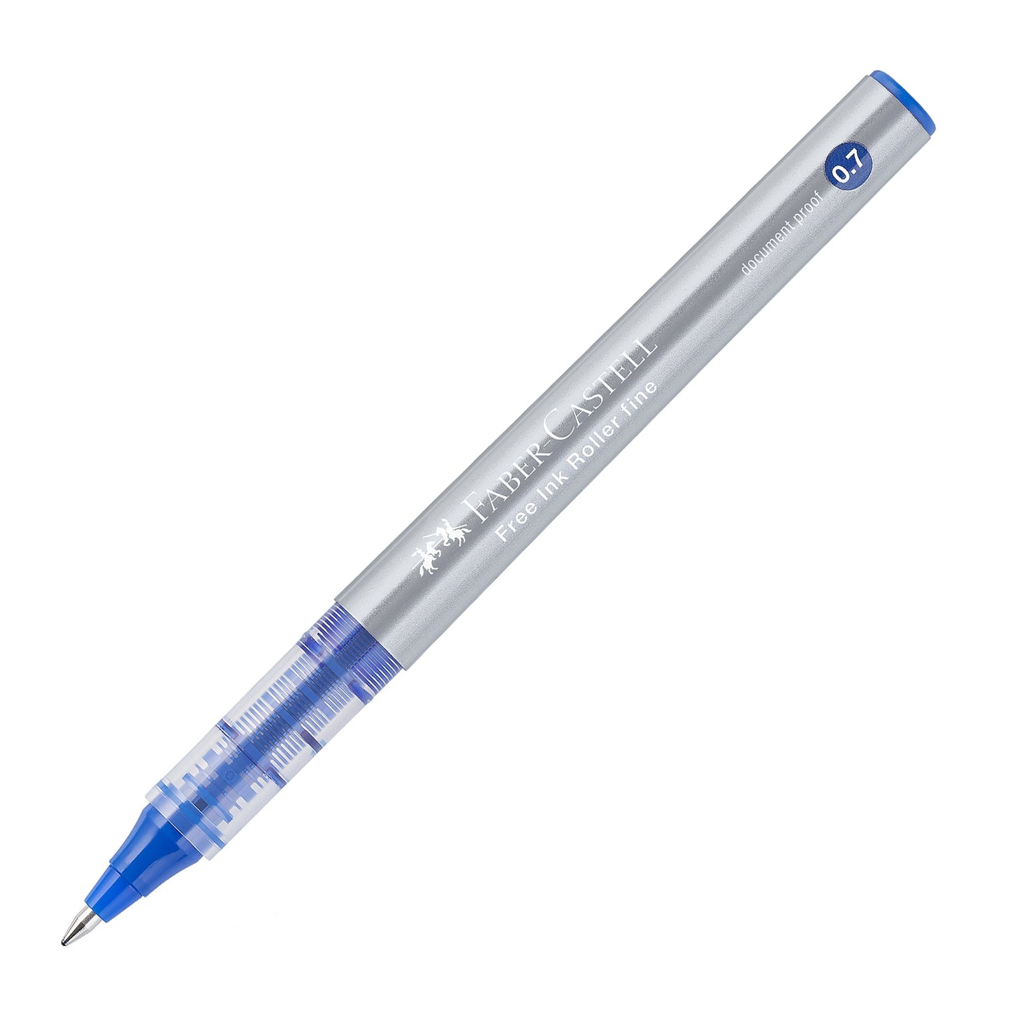 Faber-Castell Tintenroller Free Ink fine 0,7mm blau Konusspitze dokumentenecht