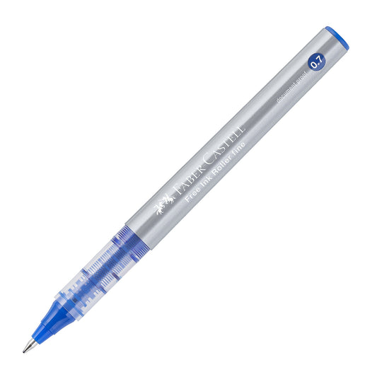 Faber-Castell Tintenroller Free Ink fine 0,7mm blau Konusspitze dokumentenecht