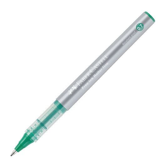 Faber-Castell Tintenroller Free Ink fine 0,7mm grün Konusspitze dokumentenecht
