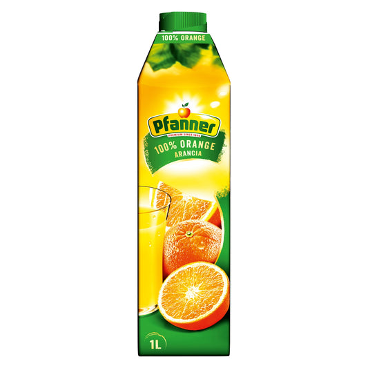 Pfanner Fruchtsaft Orange TetraPak 8 x 1 l/Pack.