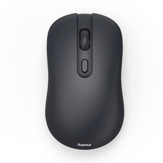 Hama Optische PC Maus WM-200 Links- und Rechtshänder nicht ergonomisch USB-C 10m Batterie inkl. USB-Empfänger schwarz