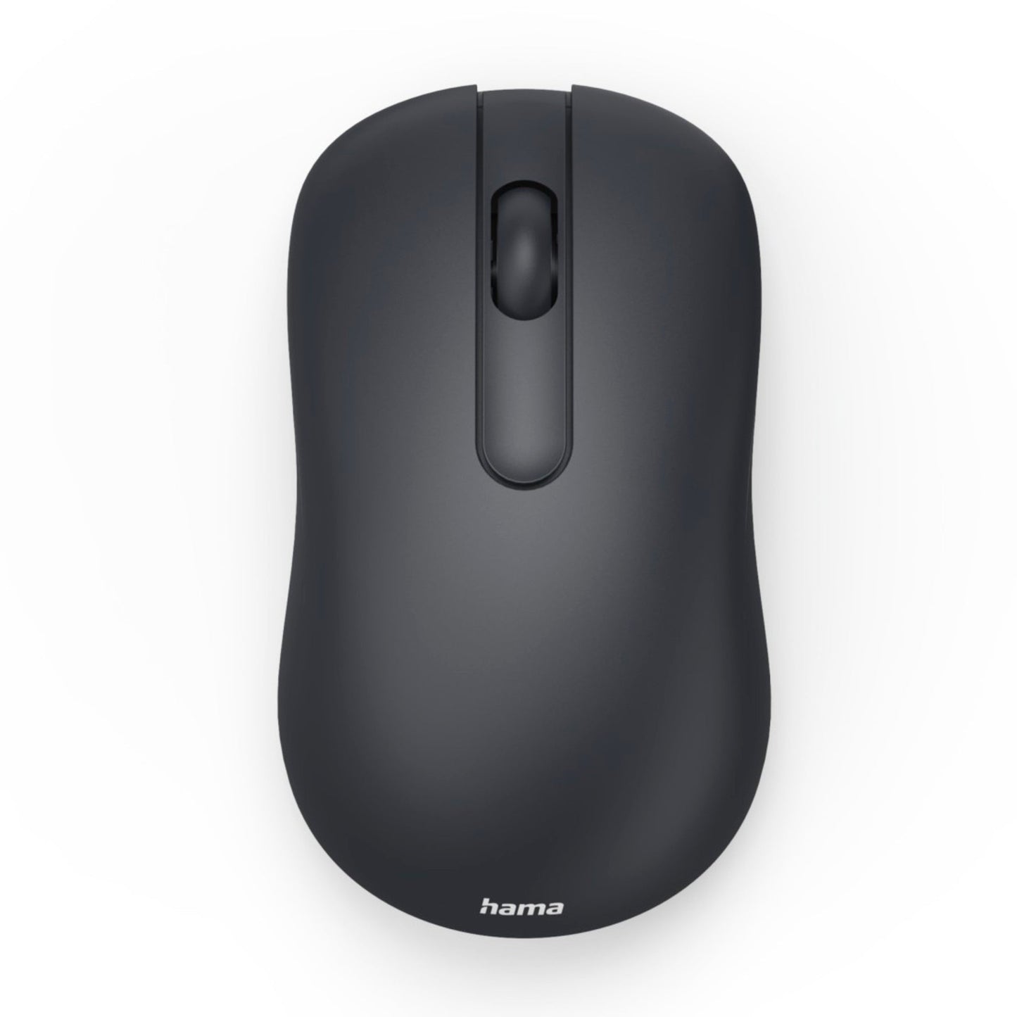 Hama Optische PC Maus WM-100 Links- und Rechtshänder nicht ergonomisch USB-C 10m Batterie inkl. USB-Empfänger schwarz