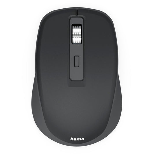 Hama Optische PC Maus WM-450 Rechtshänder nicht ergonomisch USB-C 10m Batterie inkl. USB-Empfänger schwarz