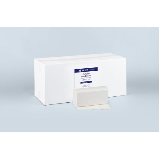 Fripa Papierhandtücher COMFORT 24 x 32 cm (B x L) 100 % Zellstoff hochweiß 15 x 124 Bl./Pack.