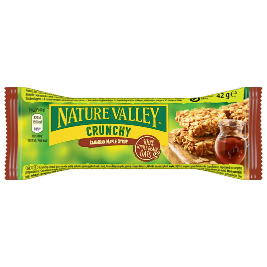 Nature Valley Haferriegel Crunchy Kanadischer Ahornsirup laktosefrei 18 x 42 g/Pack.