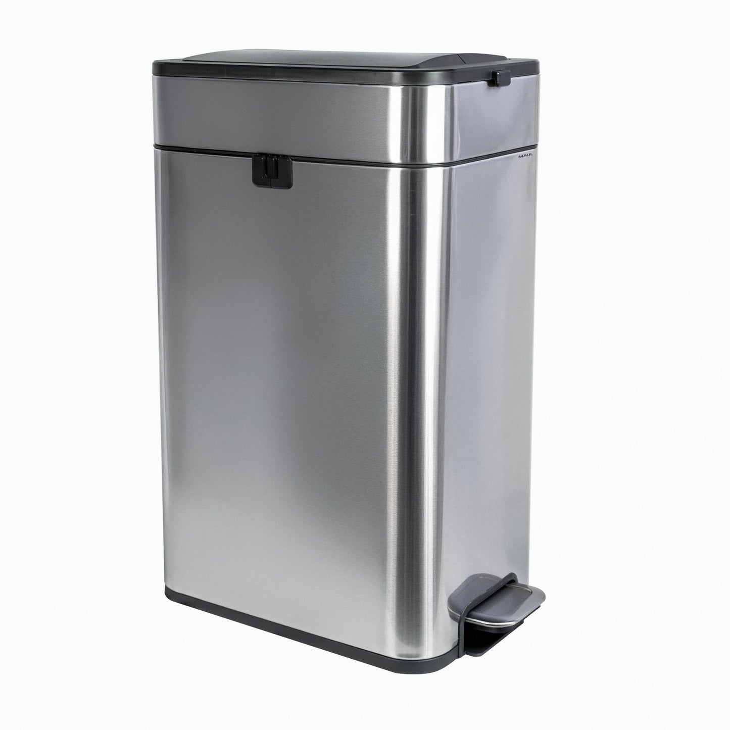 MAUL Tretabfalleimer MAULwing 45,6 x 66,7 x 27,7 cm (B x H x T) 40l Edelstahl edelstahl