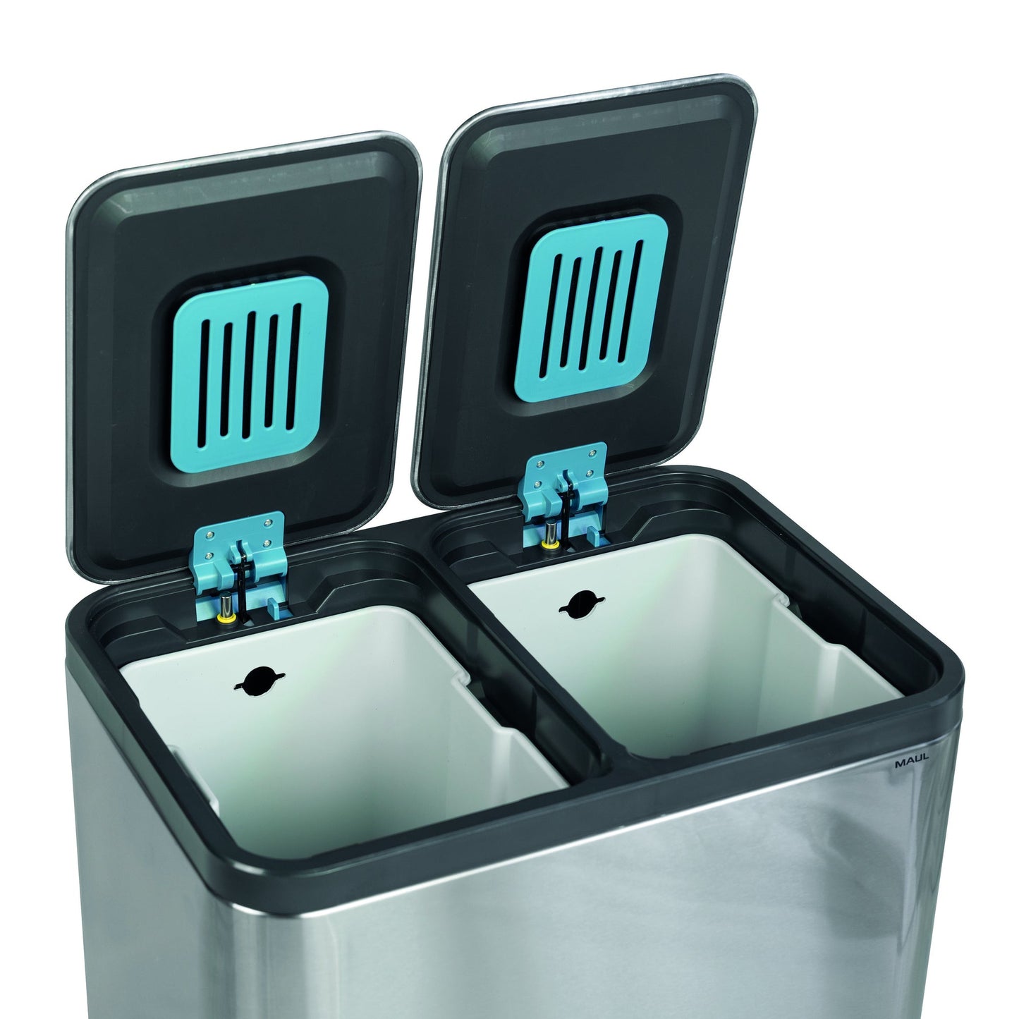 MAUL Tretabfalleimer MAULcycle 49,2 x 46 x 37,8 cm (B x H x T) 40l Edelstahl edelstahl