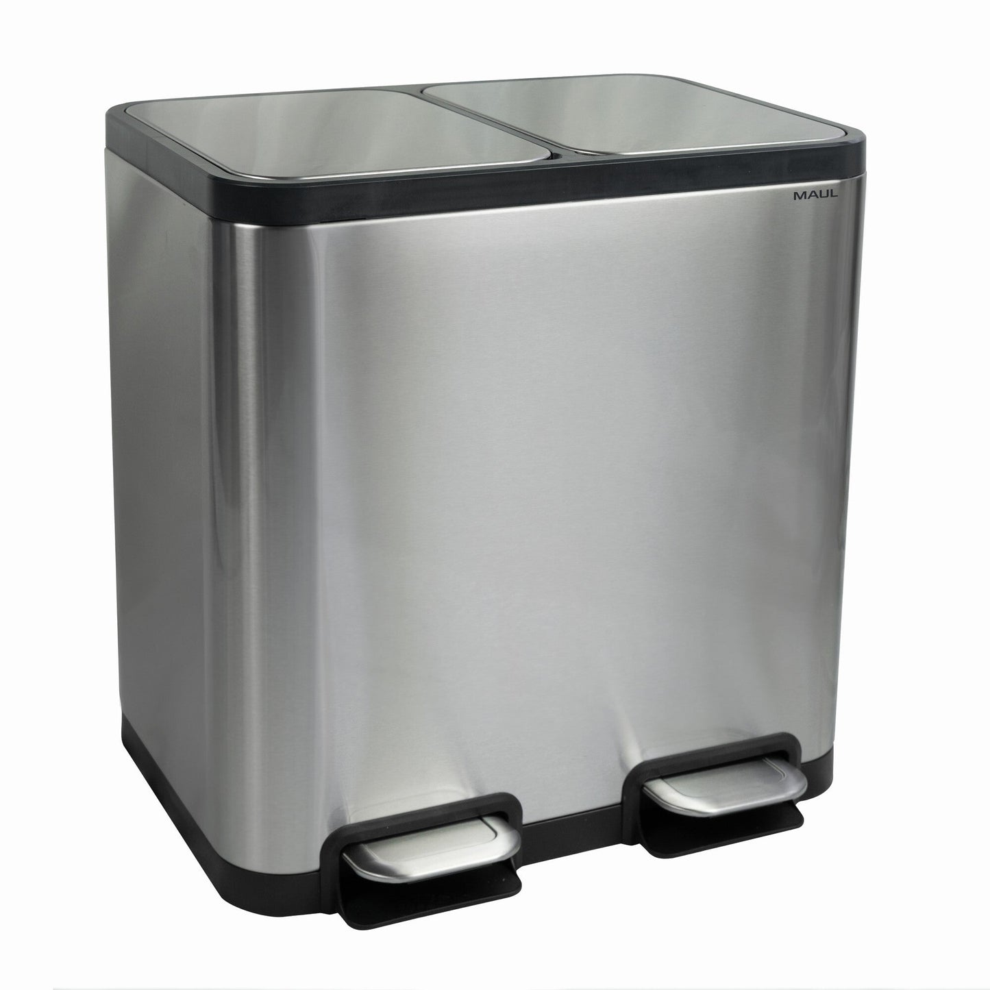 MAUL Tretabfalleimer MAULcycle 49,2 x 46 x 37,8 cm (B x H x T) 40l Edelstahl edelstahl