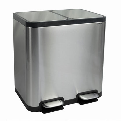 MAUL Tretabfalleimer MAULcycle 49,2 x 46 x 37,8 cm (B x H x T) 40l Edelstahl edelstahl