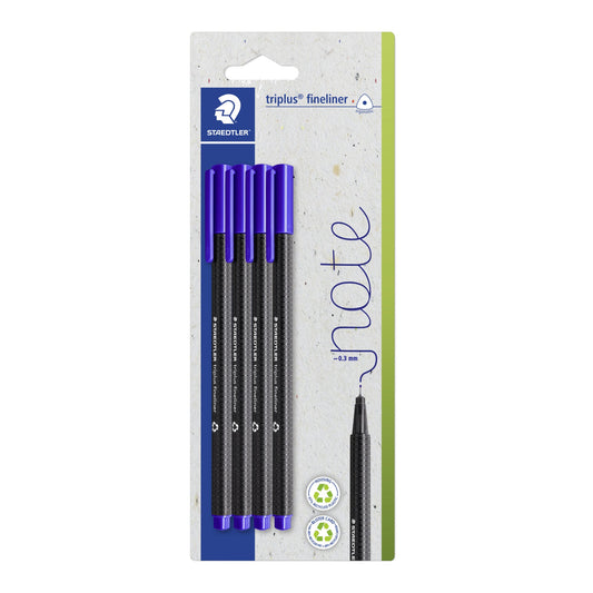 STAEDTLER® Fineliner triplus® 334 0,3mm blau 4 St./Pack.