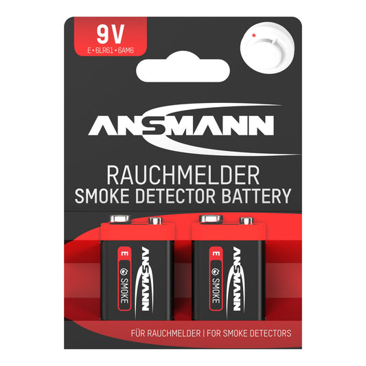 ANSMANN Batterie E-Block 6LR61 Alkaline 9V 2 St./Pack.