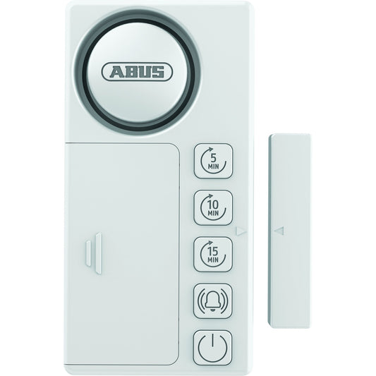 ABUS Tür-/Fenstermelder Time2CloseT Alarmeinheit: 43 x 85 x 15, Magnetsensor: 10 x 45 x 15 mm (B x H x T) 10g
