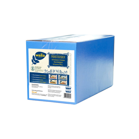 Wasa Brot Frühstücksbox Milch & Joghurt, Vollkorn Roggen, Sesam & Vollkorn, Rustikal 40 x 2 St./Pack.