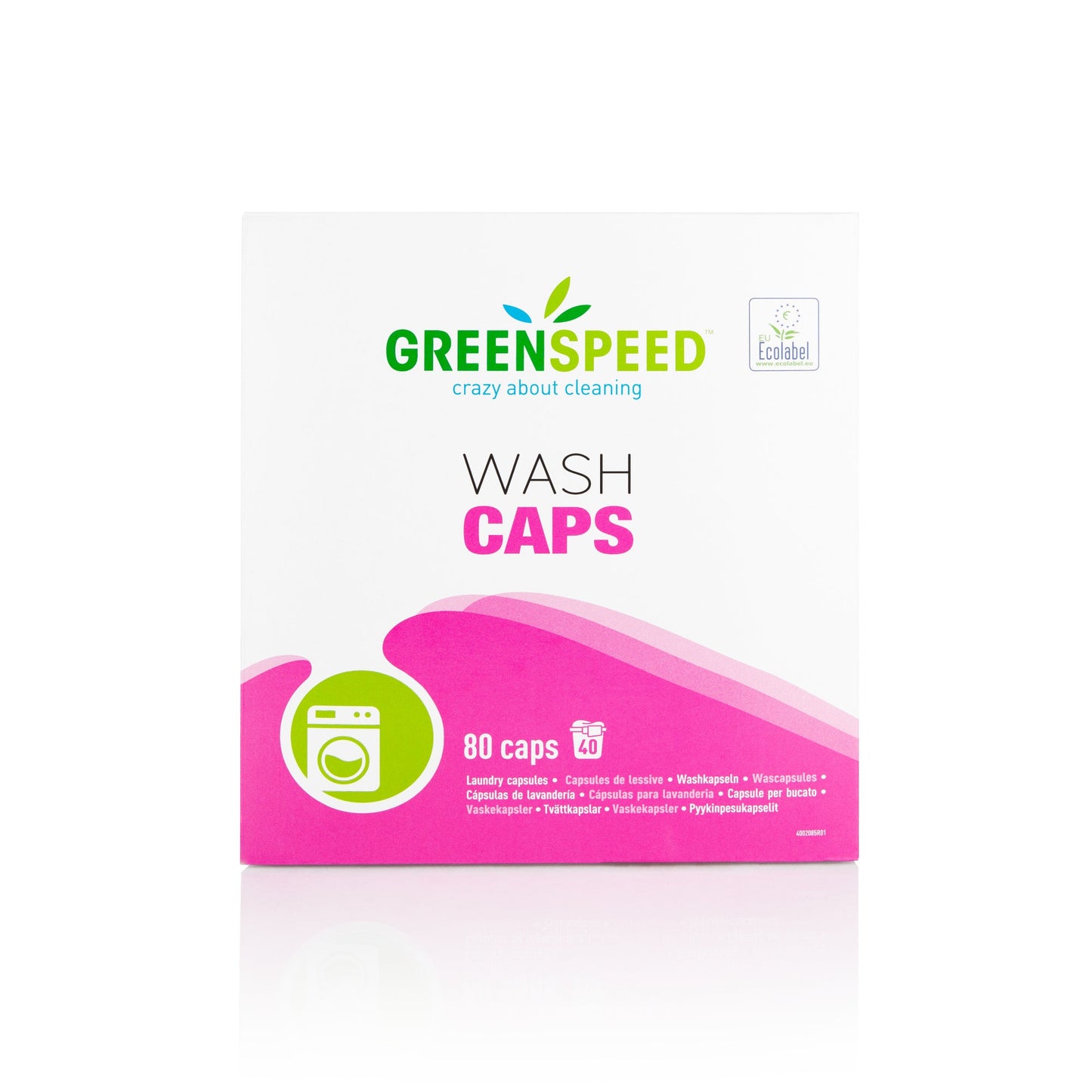 GREENSPEED Waschmittel Wash Caps Weißwäsche, Buntwäsche pH-Wert: 9,5 1,8 kg/Pack.