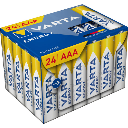 Varta Batterie Energy AAA/Micro LR03 Alkaline 1,5V 1.160 mAh 24 St./Pack.