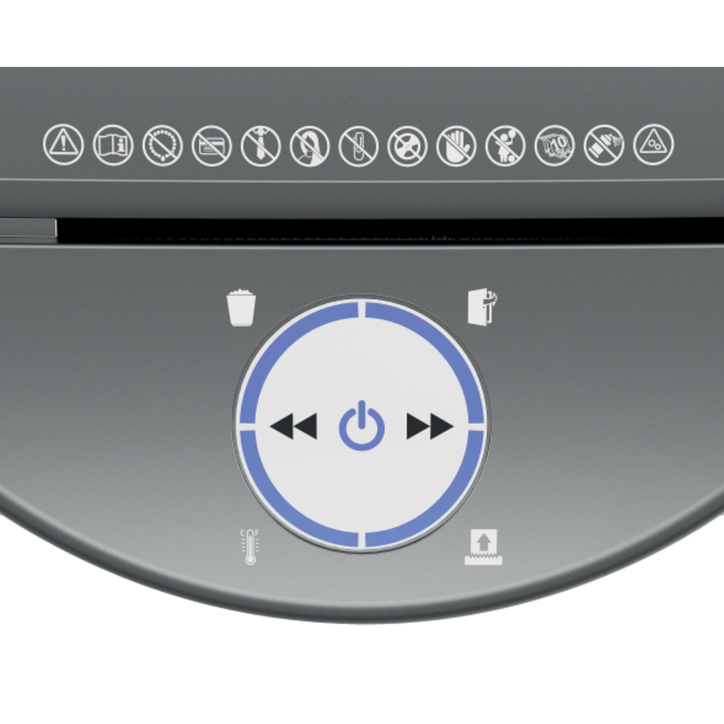 Leitz Aktenvernichter IQ OptiMax Small Office 350 P-5 Papier, Heftklammern, Büroklammern Partikelschnitt 9 Bl. weiß