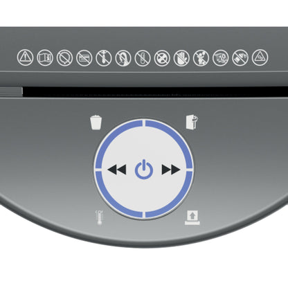 Leitz Aktenvernichter IQ OptiMax Small Office 350 P-5 Papier, Heftklammern, Büroklammern Partikelschnitt 9 Bl. weiß