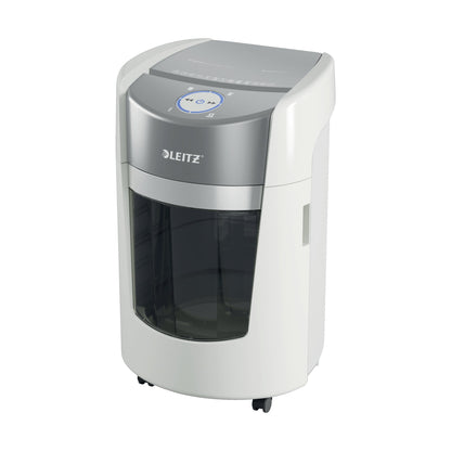 Leitz Aktenvernichter IQ OptiMax Small Office 350 P-5 Papier, Heftklammern, Büroklammern Partikelschnitt 9 Bl. weiß