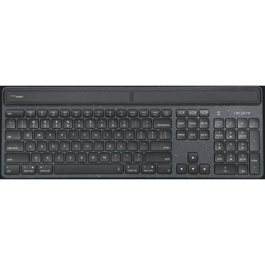 Targus Tastatur EcoSmartT Bluetooth® BLE 5.0 10m inkl. USB-C/USB-A Ladekabel (1,5 m) schwarz