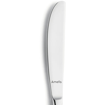 Amefa Messer REBECCA Vollheft Mehrweg 21,4cm Klingenstahl 13/0, Edelstahl 18/10, poliert silber 12 St./Pack.