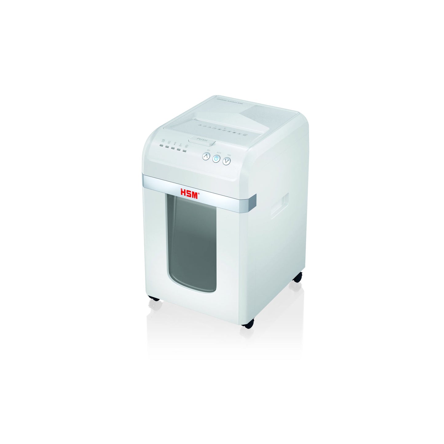 HSM® Aktenvernichter shredstar X200 P-4 Papier, Heftklammern, Büroklammern, Kreditkarten Partikelschnitt weiß