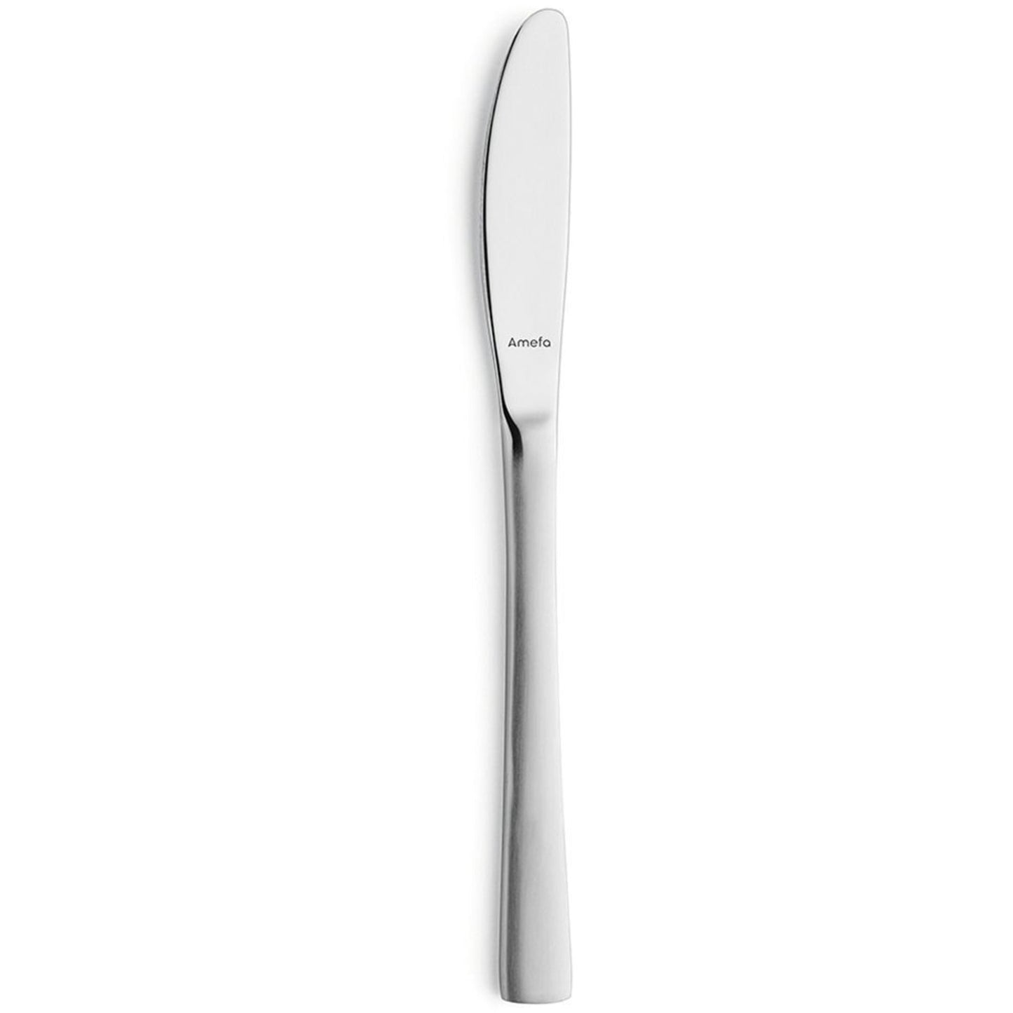 Amefa Messer DANTE Vollheft Mehrweg 21,5cm Klingenstahl 13/0, Edelstahl 18/0, mattiert silber 12 St./Pack.